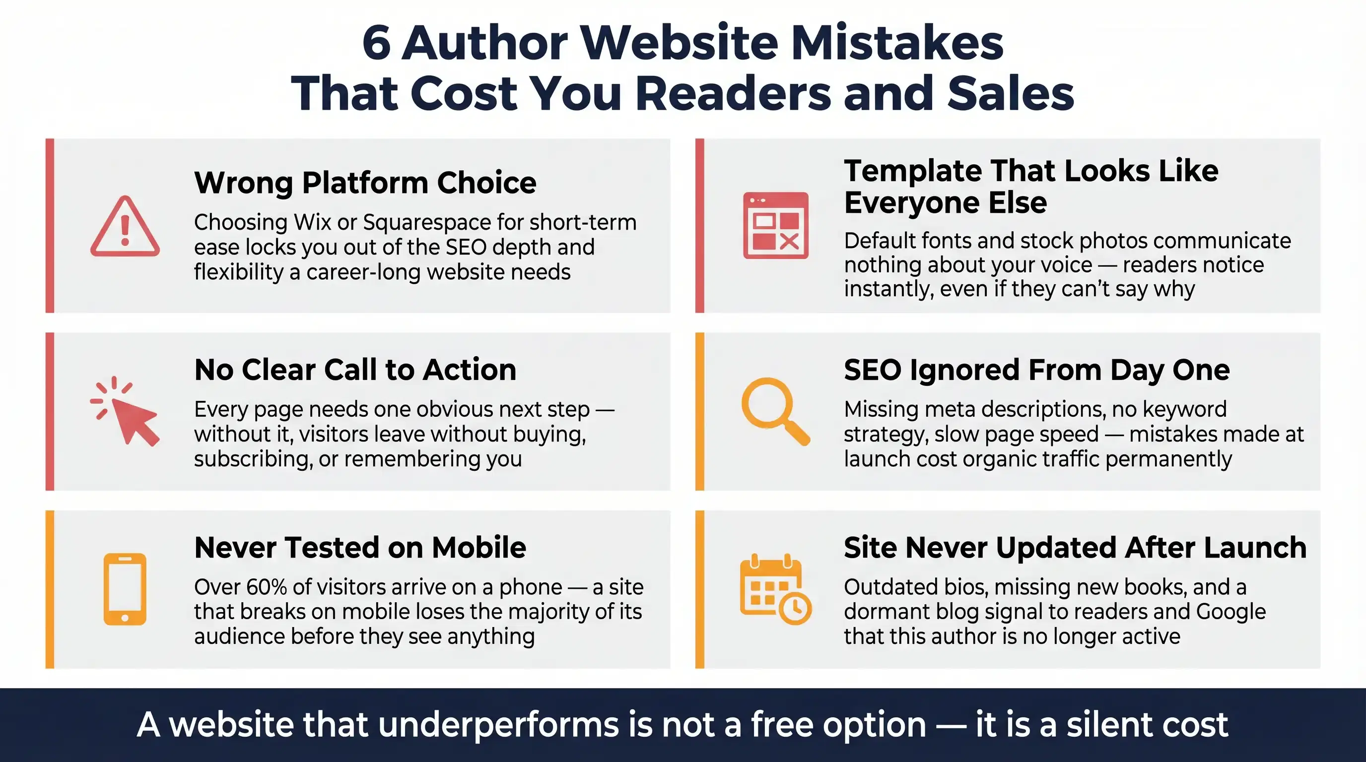 The Biggest Mistakes Authors Make When Building Their Own Website