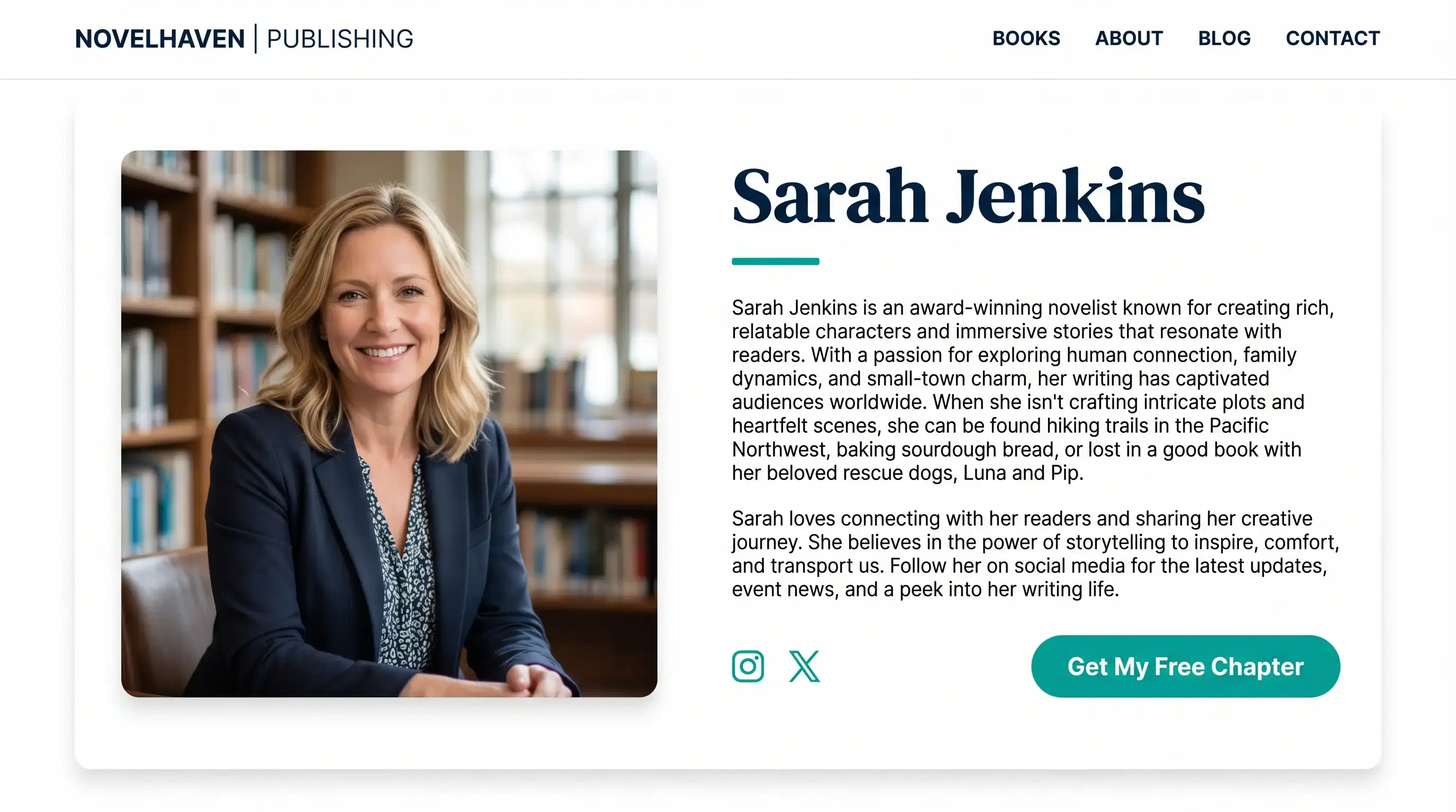 Author Bio That Actually Tells Us Something