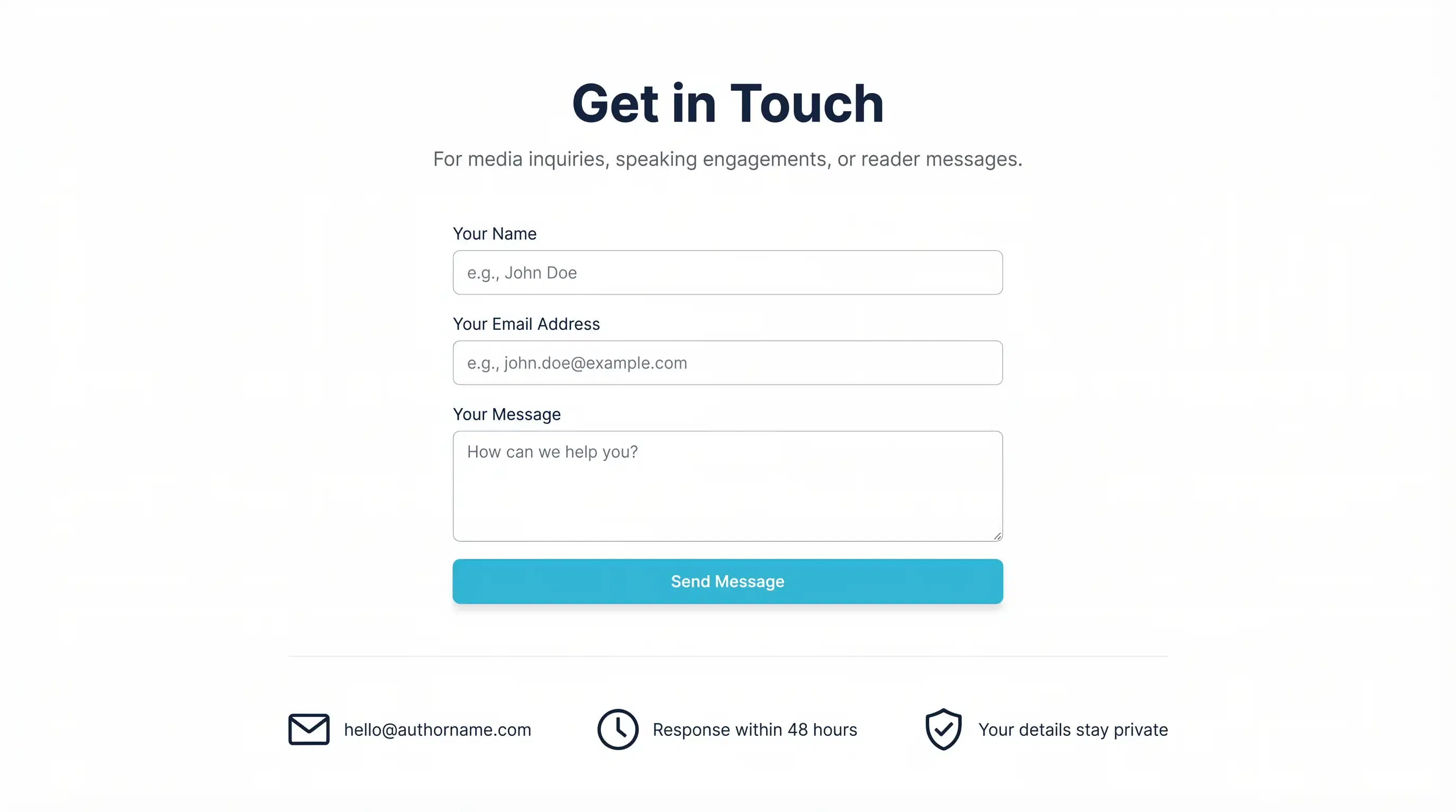 Contact Page That Is Actually Easy to Use